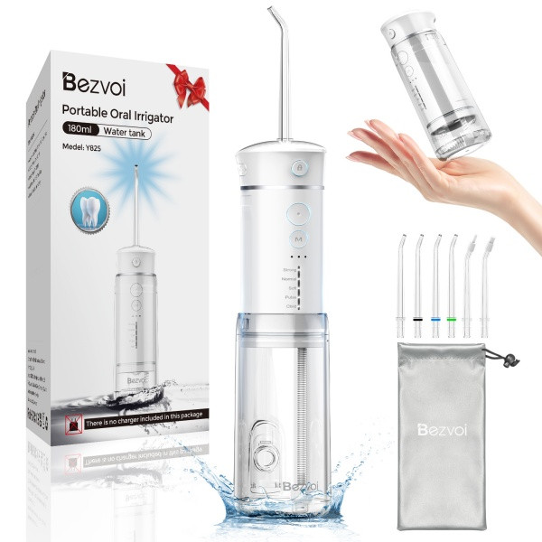 Bezvoi Y825 Compact-ultra Travel Water Flosser White