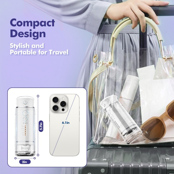 Bezvoi Y825 Compact-ultra Travel Water Flosser White