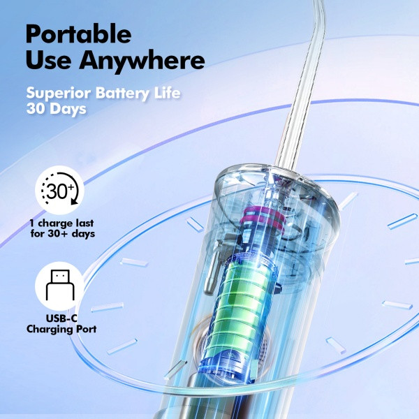 Bezvoi Y825 Compact-ultra Travel Water Flosser Black