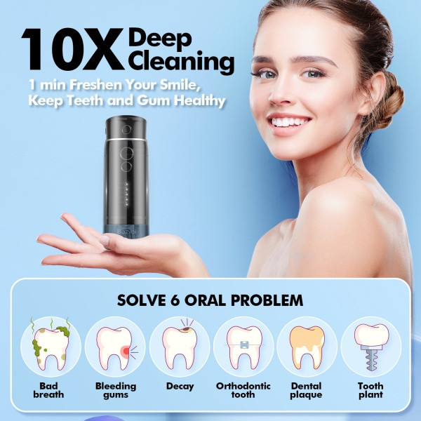 Bezvoi Y825 Compact-ultra Travel Water Flosser Black