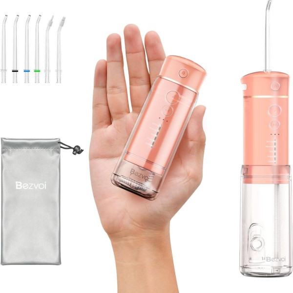 Bezvoi Y825 Compact-ultra Travel Water Flosser Peach Fuzz