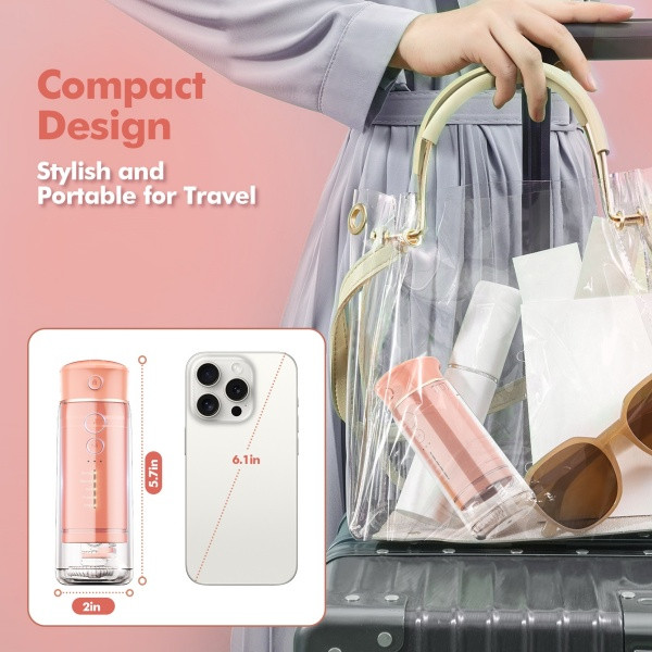 Bezvoi Y825 Compact-ultra Travel Water Flosser Peach Fuzz