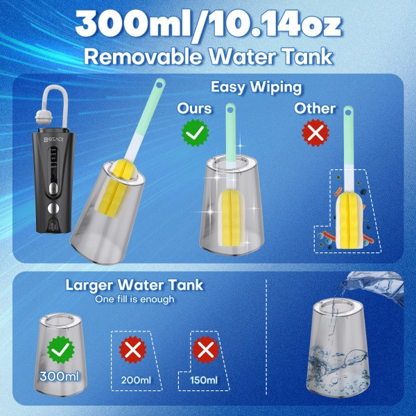 Y207 Portable Water Flosser Black