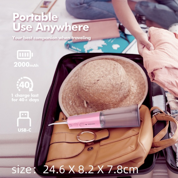 Y207 Portable Water Flosser Pink