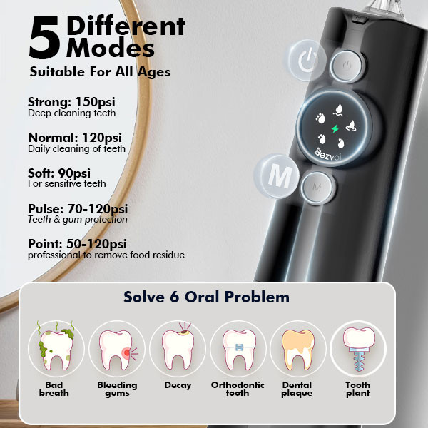 Y215 Water Dental Flosser Black